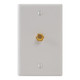 Faceplate with F-Type - White IC630EG0WH Faceplate with F-Type - White IC630EG0WH